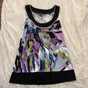 Scoop Print Tank Blouse